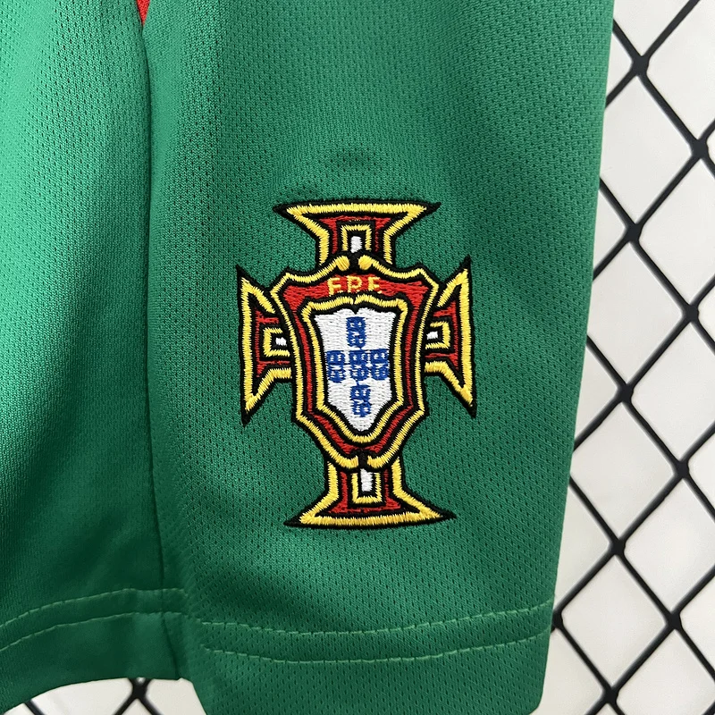 2004 Portugal National team Home kids soccer jersey