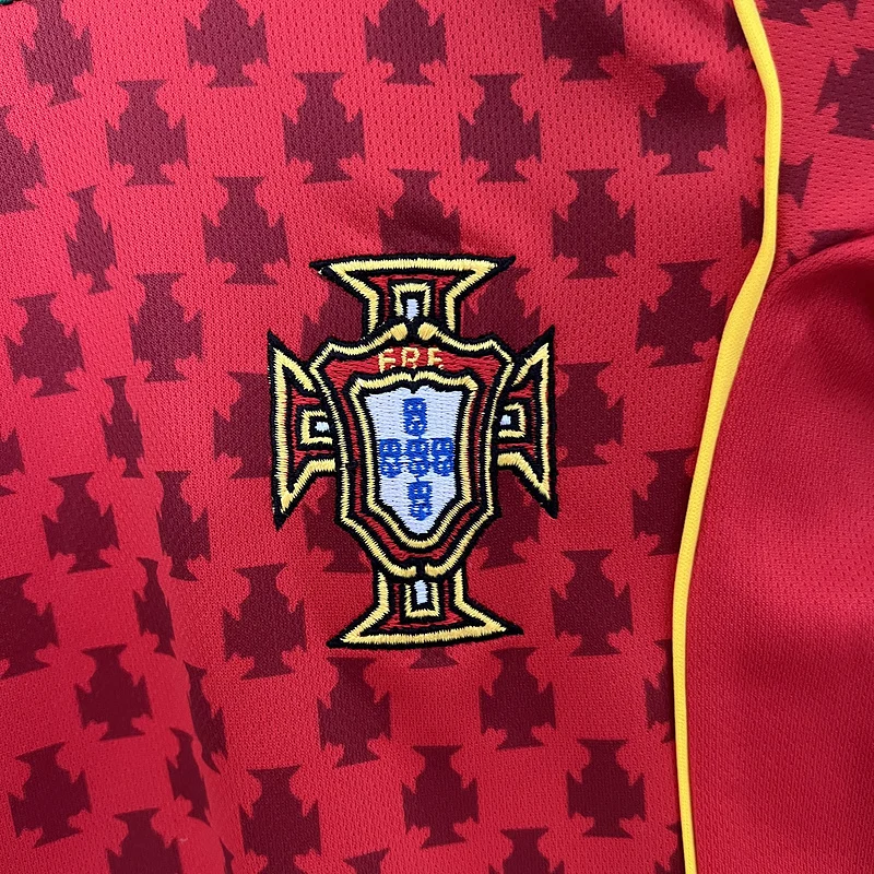 2004 Portugal National team Home kids soccer jersey