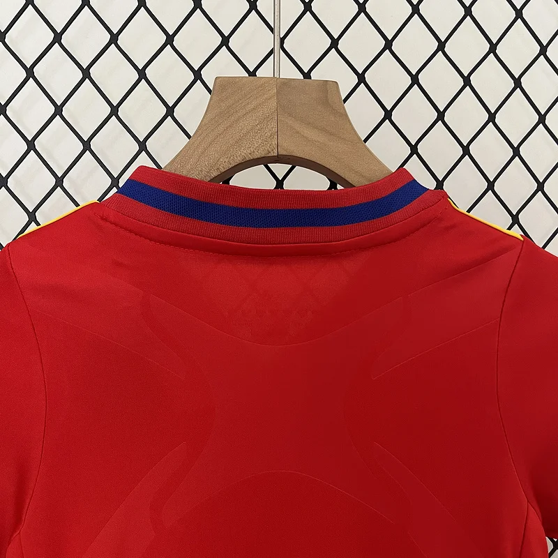 2010 Spain Home kids soccer jersey