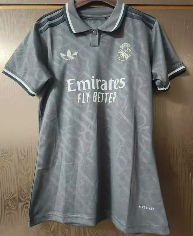 24-25 Real Madrid third away woman soccer jersey