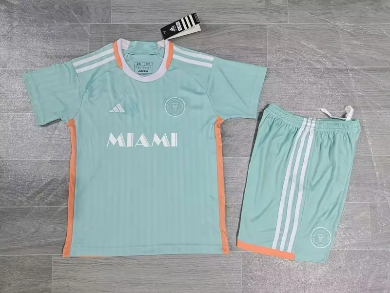 24-25 Inter Miami third away kids soccer jersey