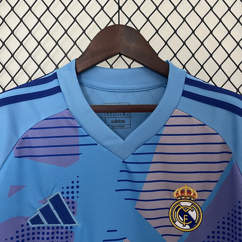 24-25 Real Madrid Goalkeeper Blue soccer jersey