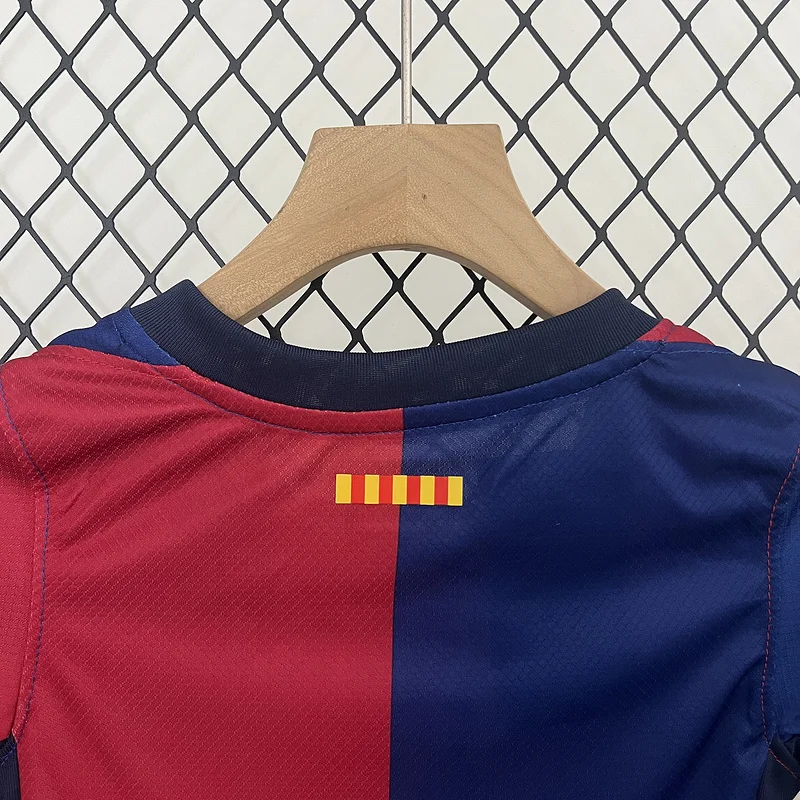 24-25 Barcelona Home kids soccer jersey