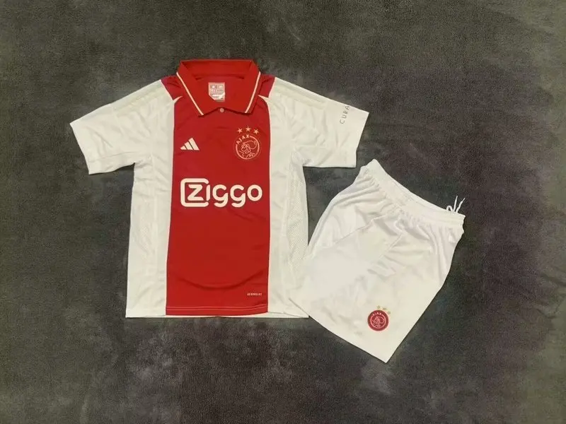 24-25 Ajax home kids soccer jersey