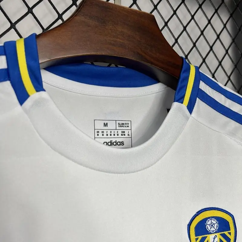 24-25 Leeds United home soccer jersey