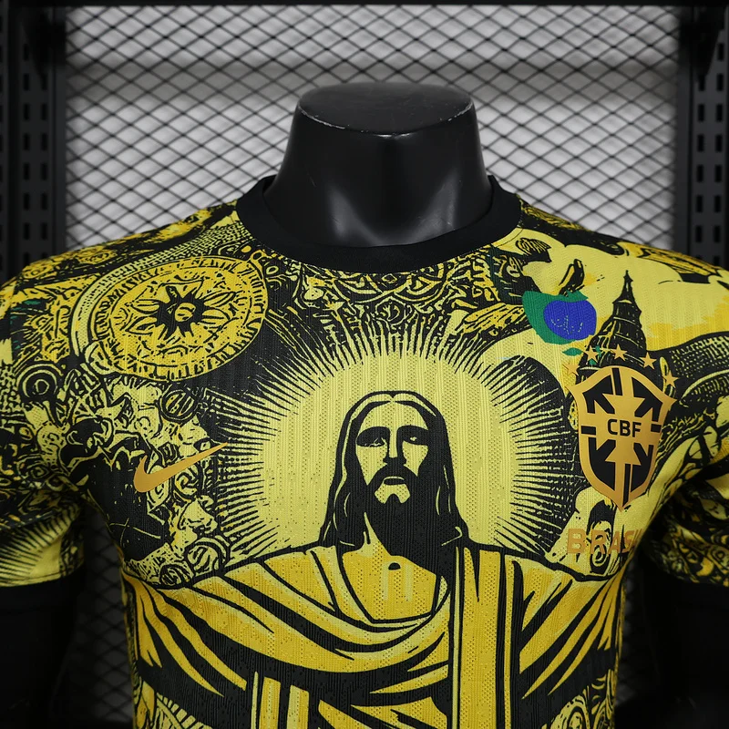 2024 Brazil Player version soccer jersey