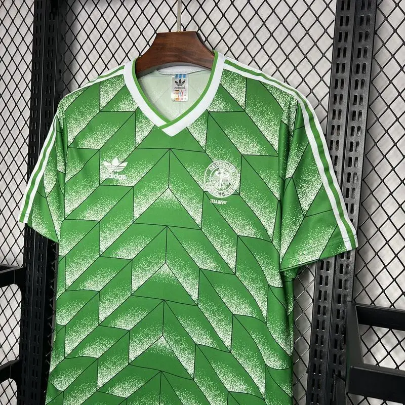 1990 Germany away retro soccer jersey