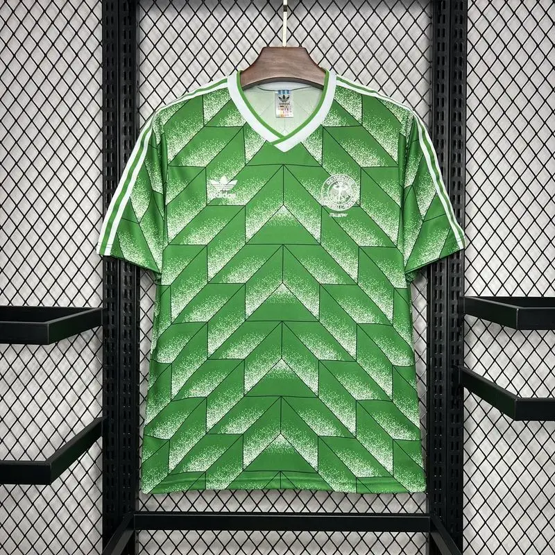 1990 Germany away retro soccer jersey