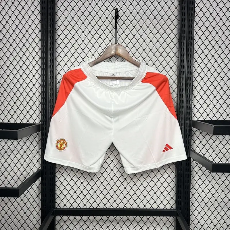 24-25 Manchester United home soccer shorts