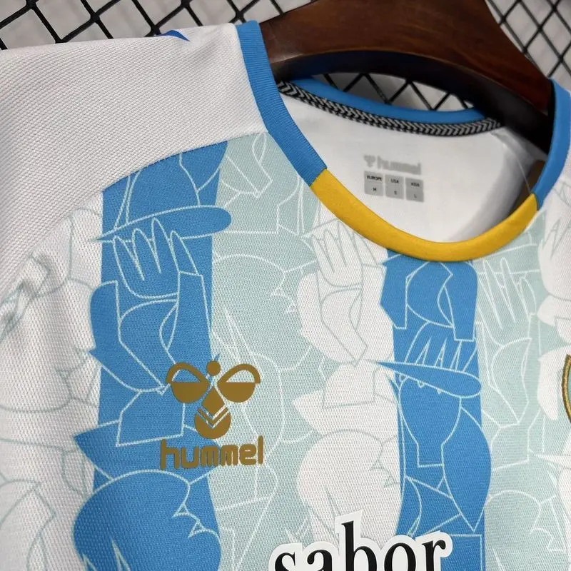 24-25 Malaga home soccer jersey