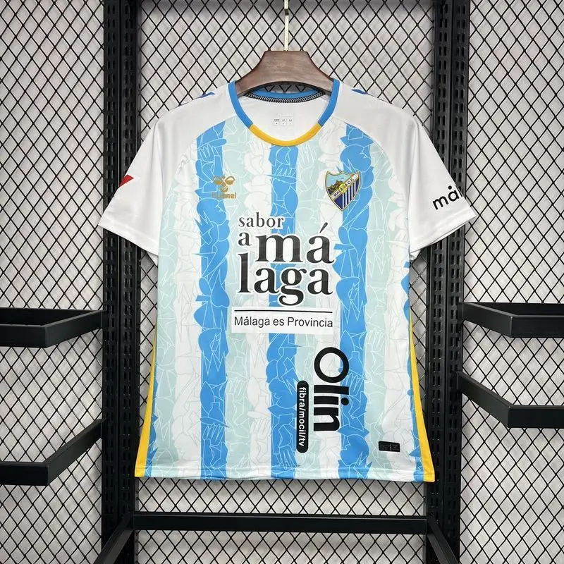 24-25 Malaga home soccer jersey