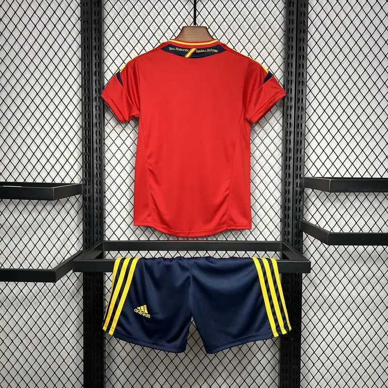 2012 Spain home retro kids soccer jersey