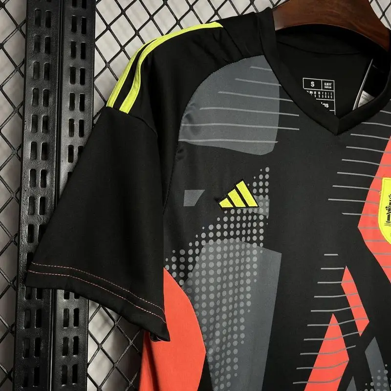 2024 Spain black goalkeeper soccer jersey