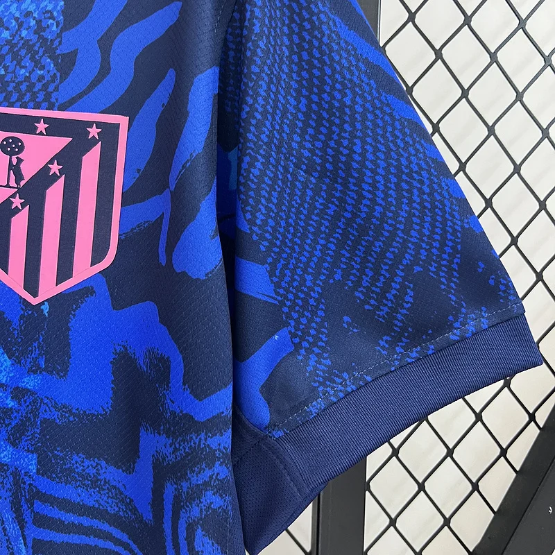 24-25 Atletico Madrid third blue soccer jersey