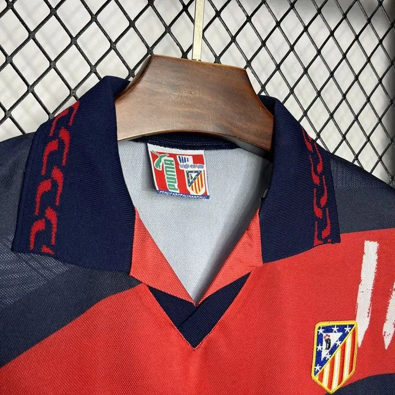 96-97 Atletico Madrid away retro soccer jersey