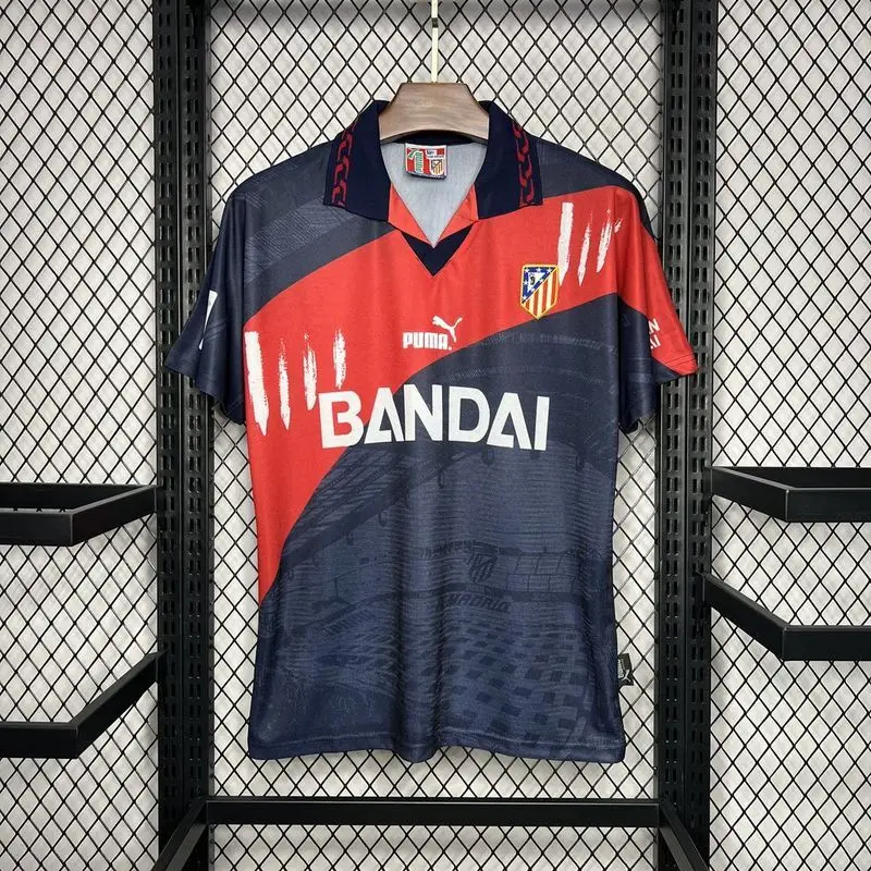 96-97 Atletico Madrid away retro soccer jersey