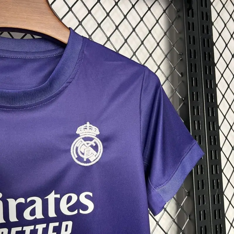 24-25 Real Madrid Y3 Rose Edition Purple Kids soccer jersey