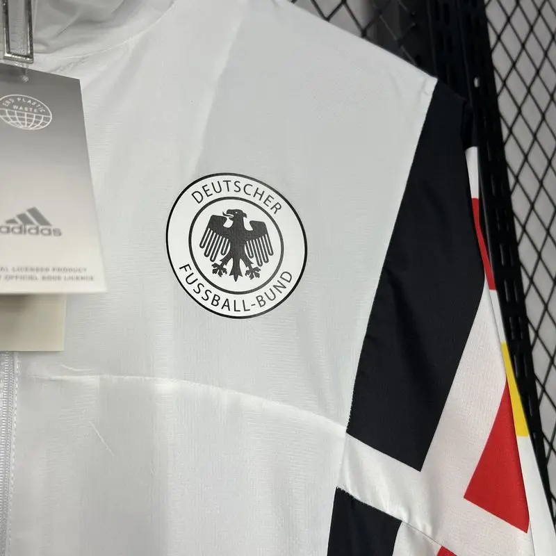 24-25 Germany Euro White soccer windbreaker