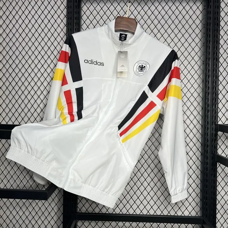 24-25 Germany Euro White soccer windbreaker