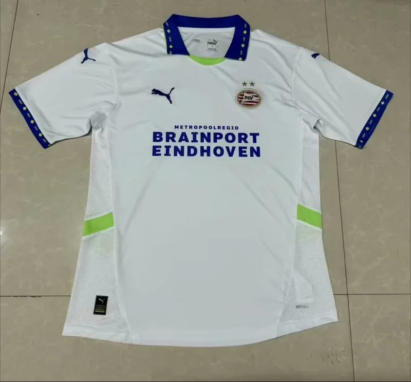 24-25 PSV third away white soccer jersey