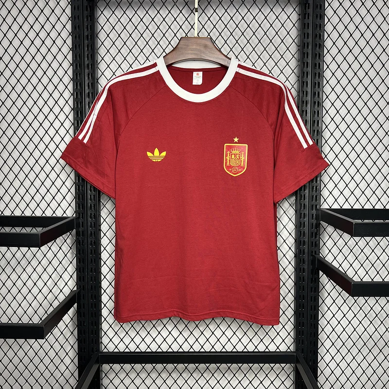 24-25 Spain Euro Retro style soccer Jersey