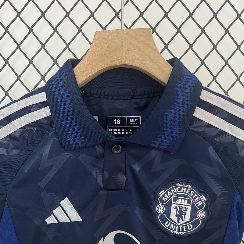 24-25 Manchester United Kids away soccer jersey