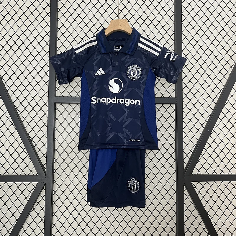 24-25 Manchester United Kids away soccer jersey