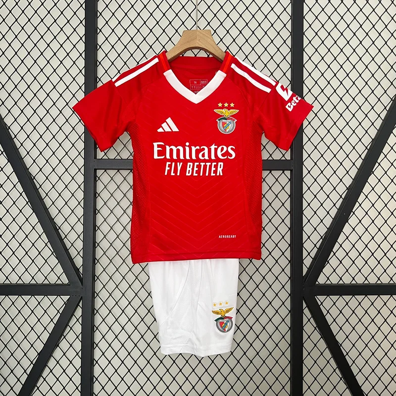 24-25 Benfica Home Kids soccer jersey