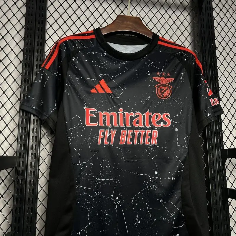 24-25 Benfica away black kids soccer jersey