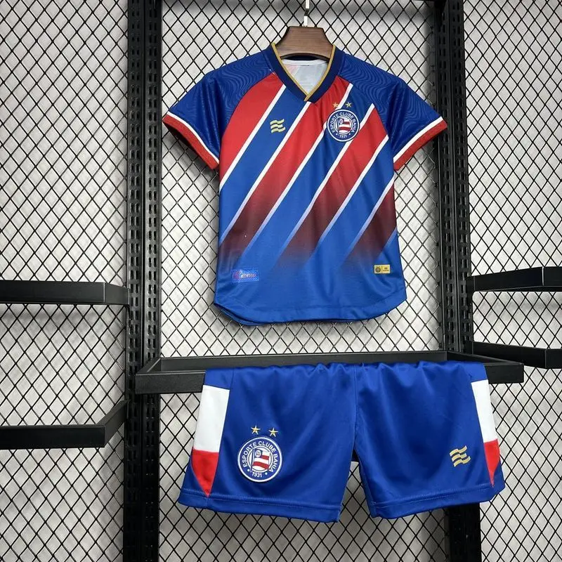 24-25 Bahia home kids soccer jersey