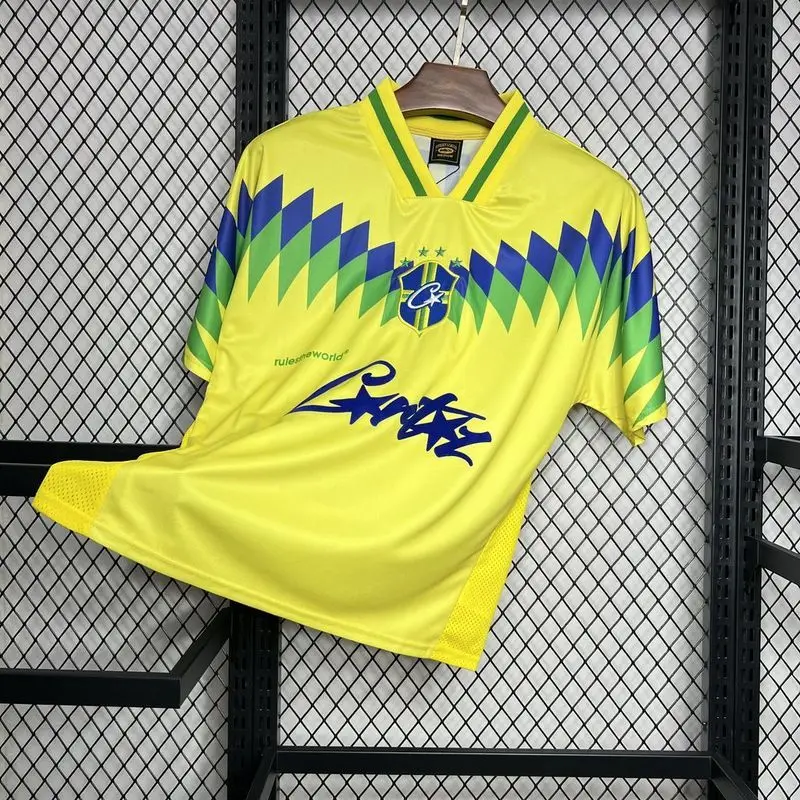 1995 Brazil Home Corteiz Retro soccer jersey