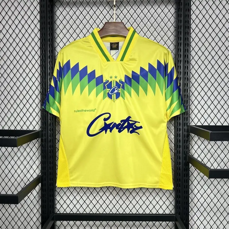 1995 Brazil Home Corteiz Retro soccer jersey