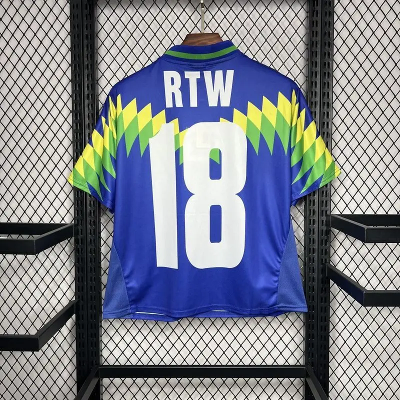 1995 Brazil Away Corteiz Retro soccer jersey