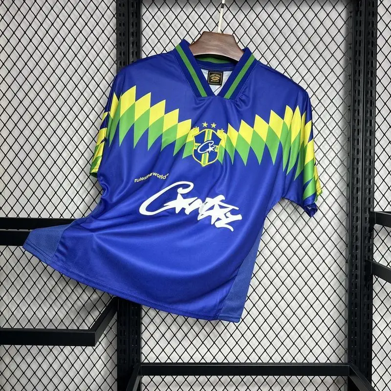 1995 Brazil Away Corteiz Retro soccer jersey