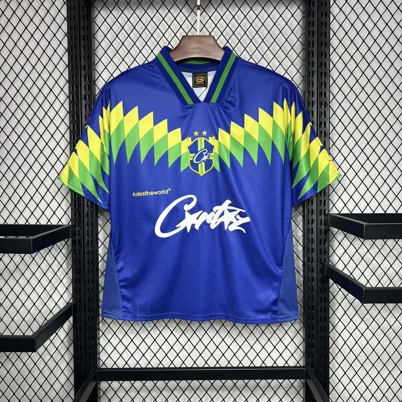 1995 Brazil Away Corteiz Retro soccer jersey