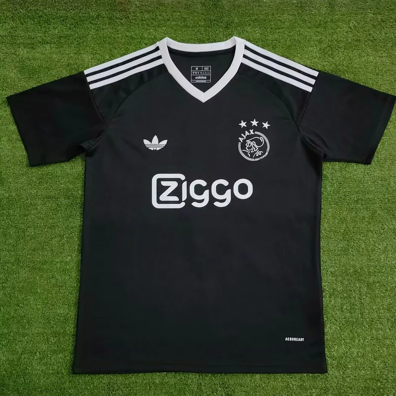 24-25 Ajax black training soccer jersey