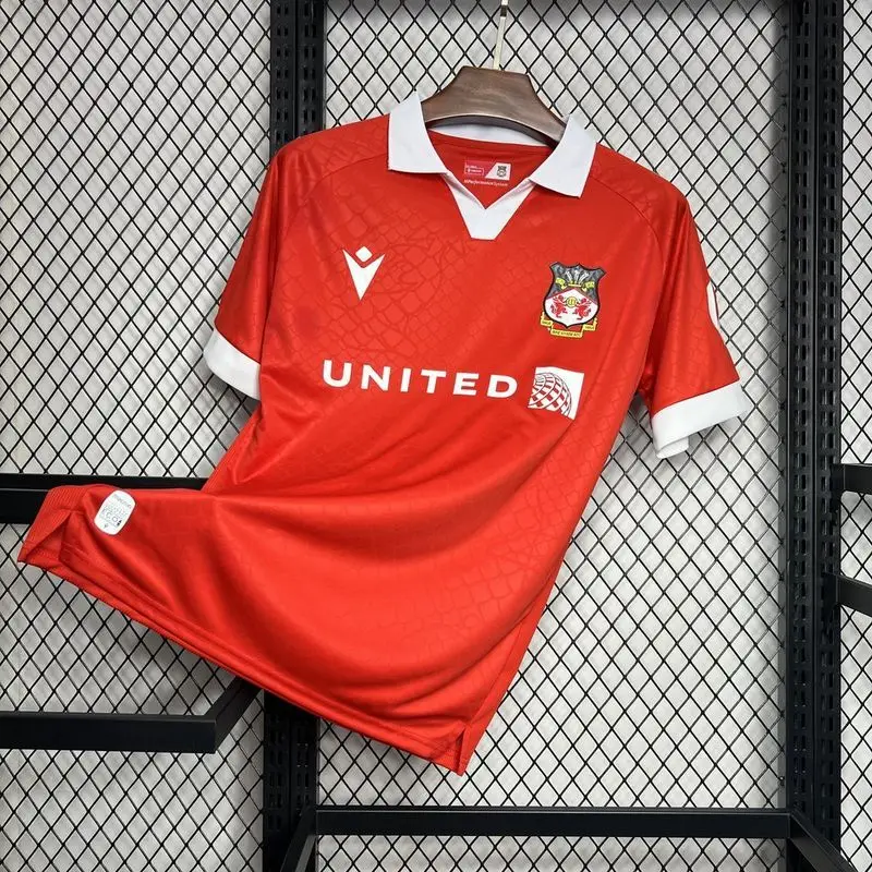 24-25 Wrexham Home soccer jersey