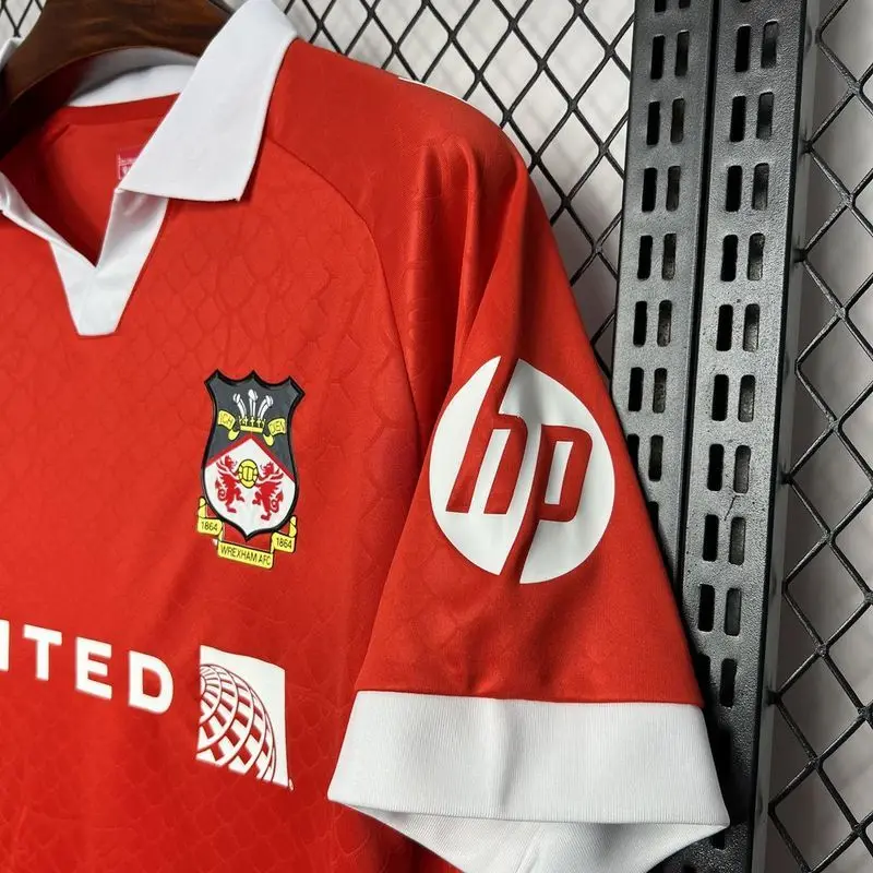 24-25 Wrexham Home soccer jersey