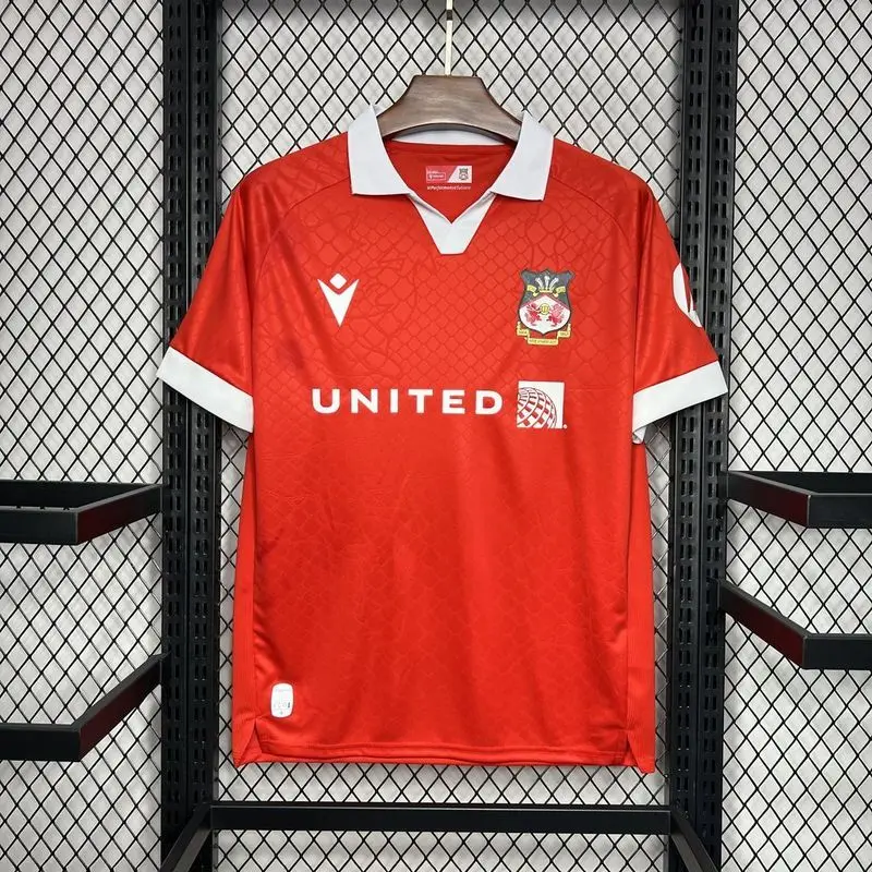 24-25 Wrexham Home soccer jersey