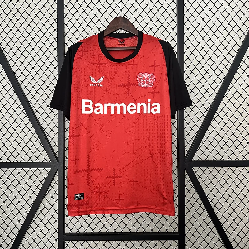 24-25 Leverkusen Home soccer jersey