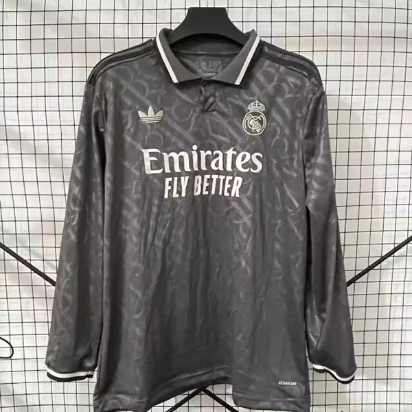 24-25 Real Madrid Third Away Long sleeve soccer jersey