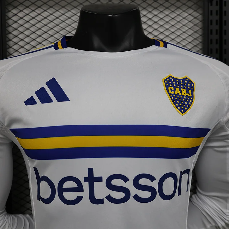 24-25 Boca Juniors away long sleeve player version soccer jersey