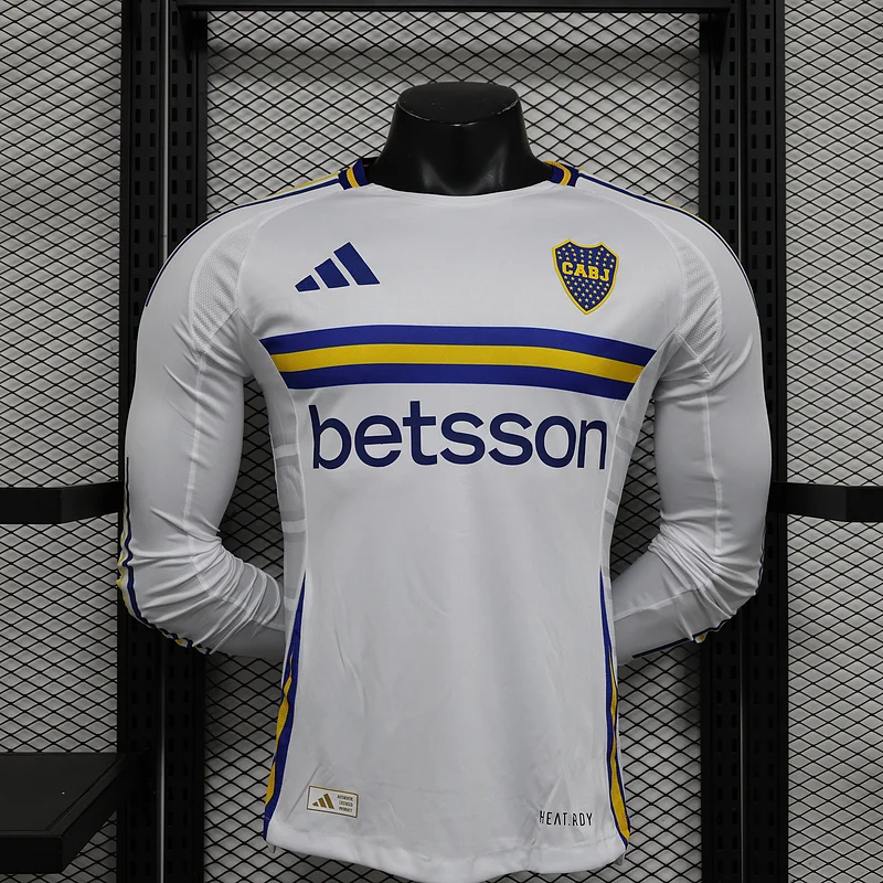 24-25 Boca Juniors away long sleeve player version soccer jersey