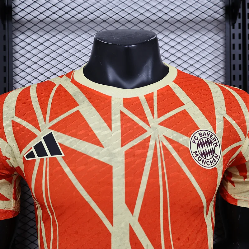 24-25 Bayern Munich orange player version soccer jersey