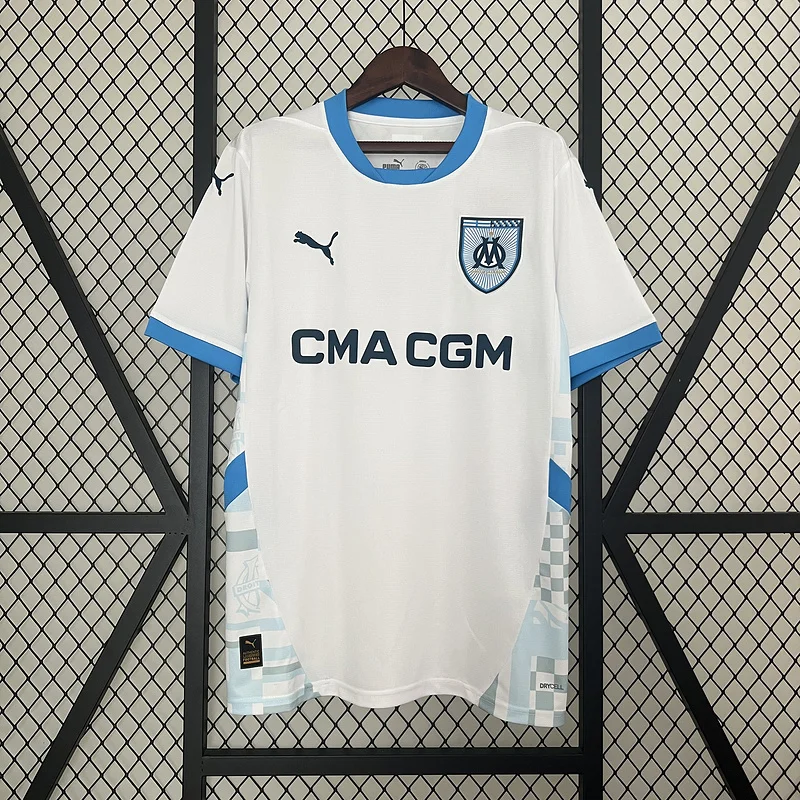 24-25 Marseille Home soccer jersey