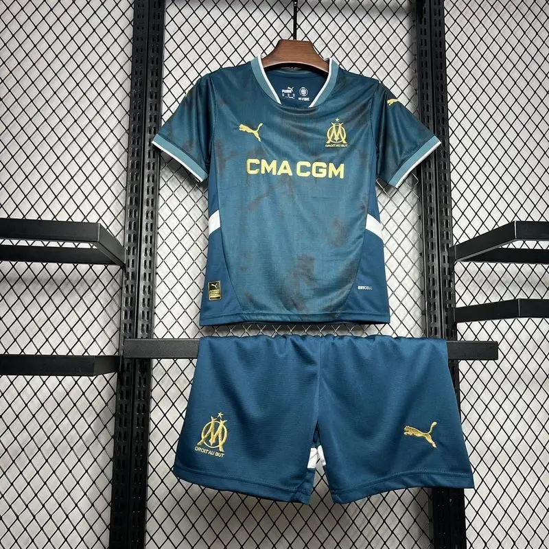 24-25 Marseille away kids soccer jersey