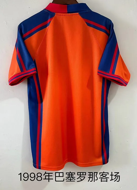 97-98 Barcelona away retro soccer jersey