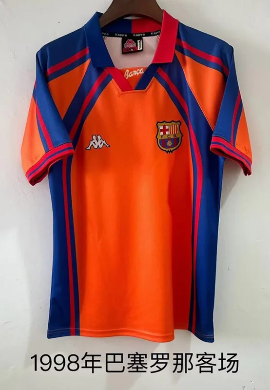 97-98 Barcelona away retro soccer jersey