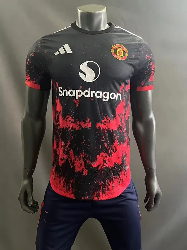 24-25 Manchester United Red sea player version soccer jersey