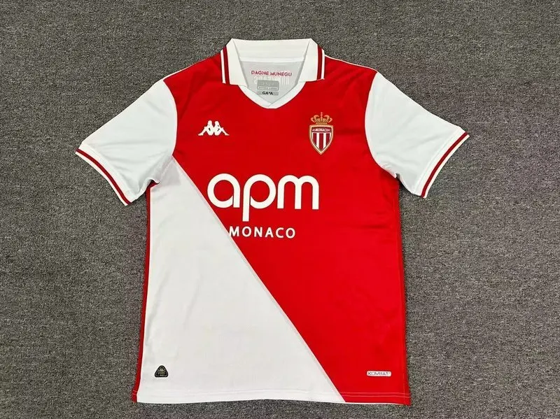 24-25 AS Monaco home soccer jersey